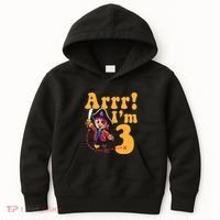 3rd Pirate Birthday Party Arrr IM 3 Three Years Old Kids Hoodie thumb 0