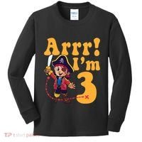 3rd Pirate Birthday Party Arrr IM 3 Three Years Old Kids Long Sleeve Shirt thumb 0