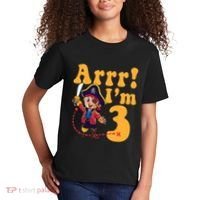 3rd Pirate Birthday Party Arrr IM 3 Three Years Old Kids T-Shirt thumb 2