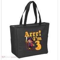 3rd Pirate Birthday Party Arrr IM 3 Three Years Old Tote Bag thumb 2