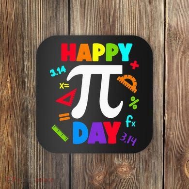 3.14 PI Day Pie Day Pi Symbol For Math Lovers Coaster