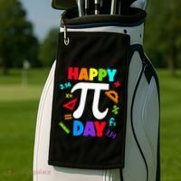 3.14 PI Day Pie Day Pi Symbol For Math Lovers Golf Towel thumb 2