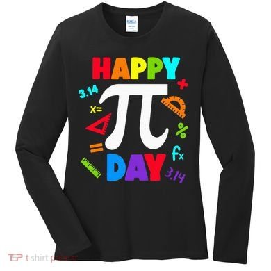 3.14 PI Day Pie Day Pi Symbol For Math Lovers Women's Long Sleeve Shirt