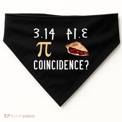 314 Pie Funny Pi Day Gift USA-Made Doggie Bandana