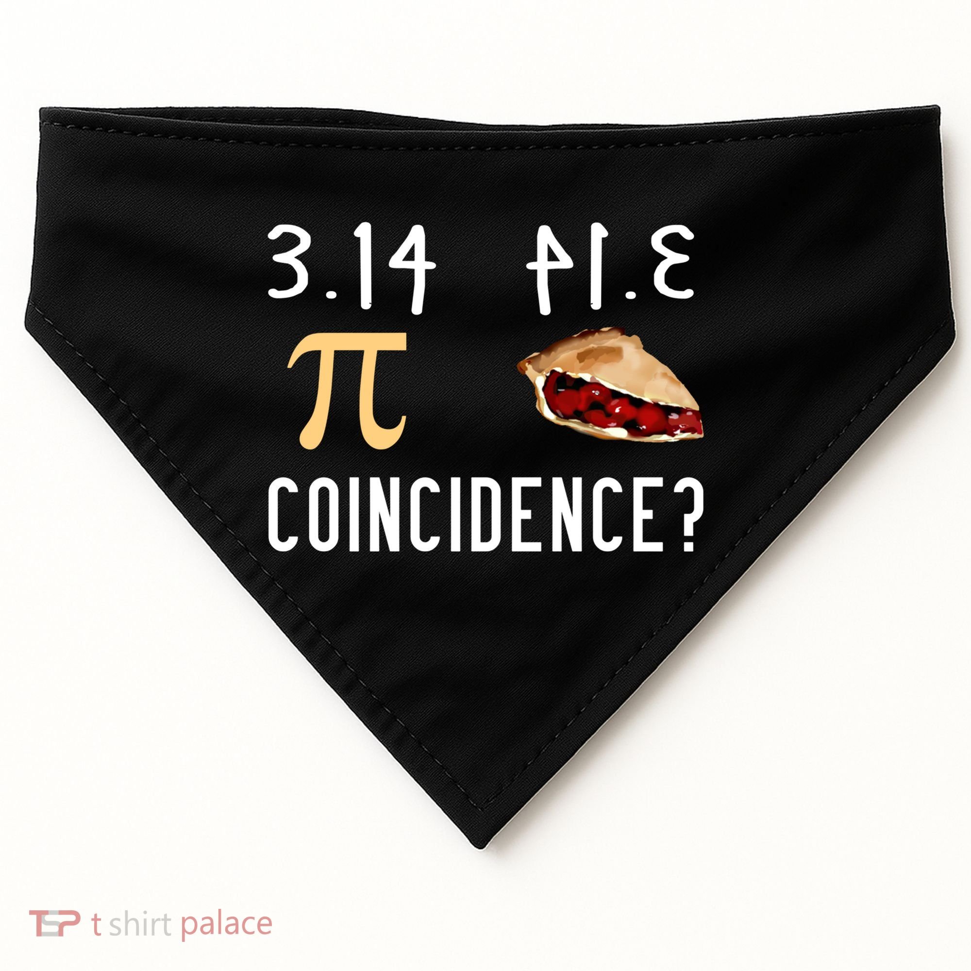 314 Pie Funny Pi Day Gift USA-Made Doggie Bandana