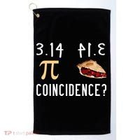 314 Pie Funny Pi Day Gift Golf Towel thumb 0