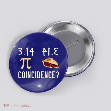 314 Pie Funny Pi Day Gift Button
