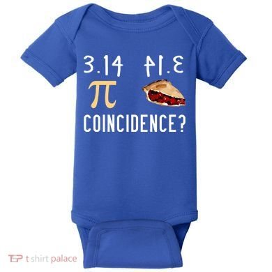 314 Pie Funny Pi Day Gift Baby Bodysuit