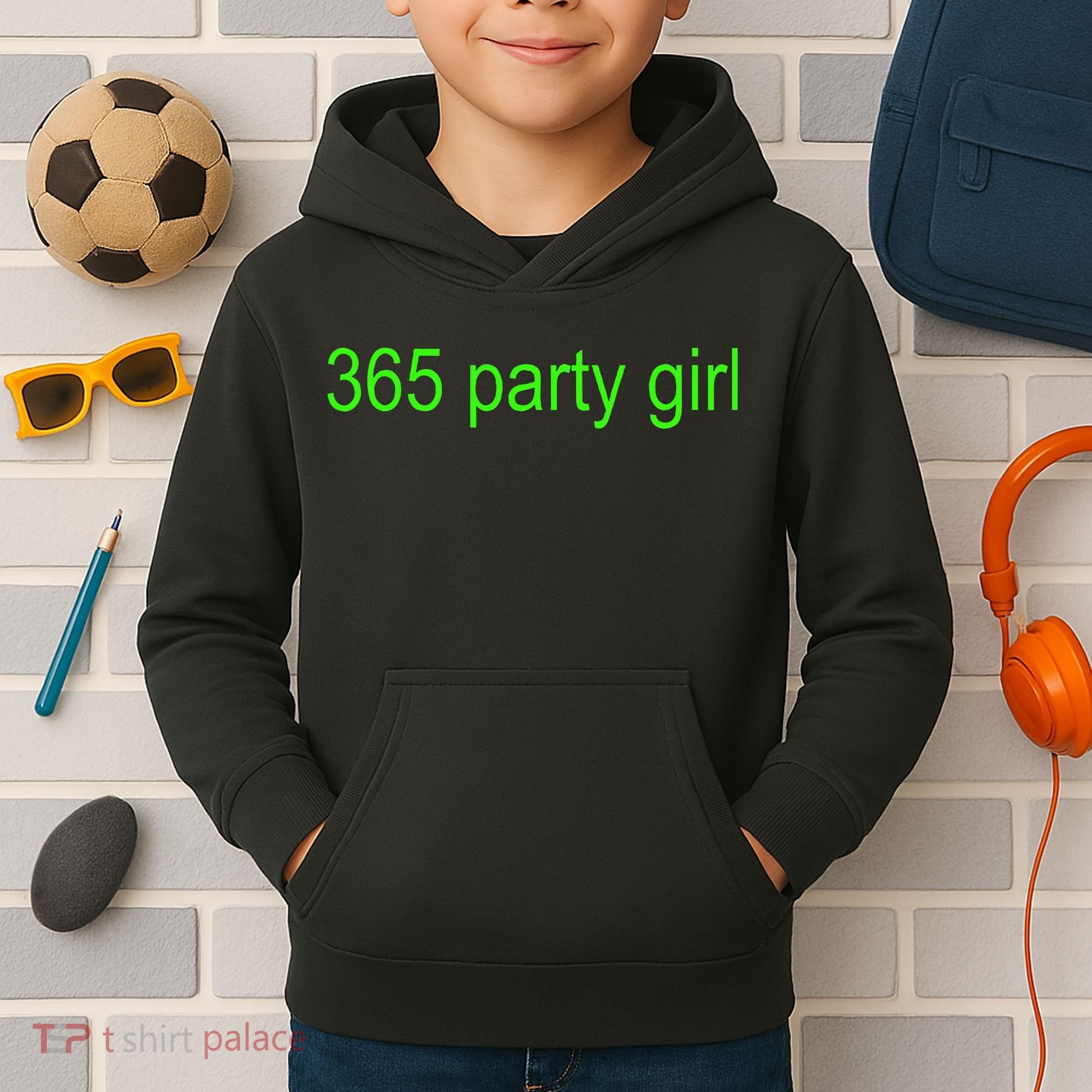 365 Party Girl Brat Kids Hoodie