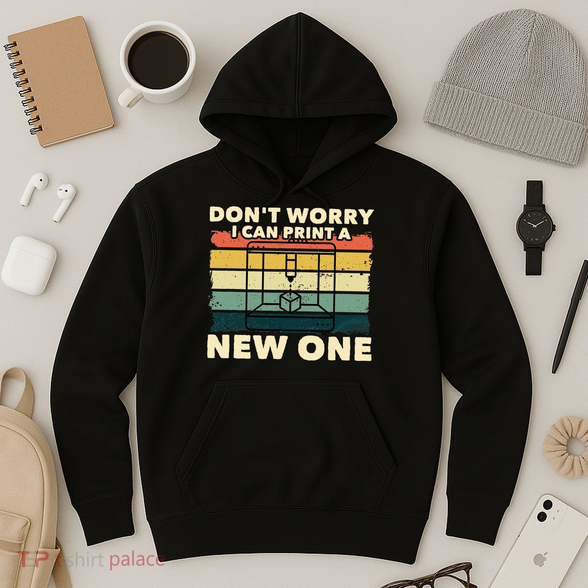 3D Printing Gift Printer Geek Journalist Typographer Hoodie