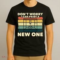 3D Printing Gift Printer Geek Journalist Typographer T-Shirt thumb 3