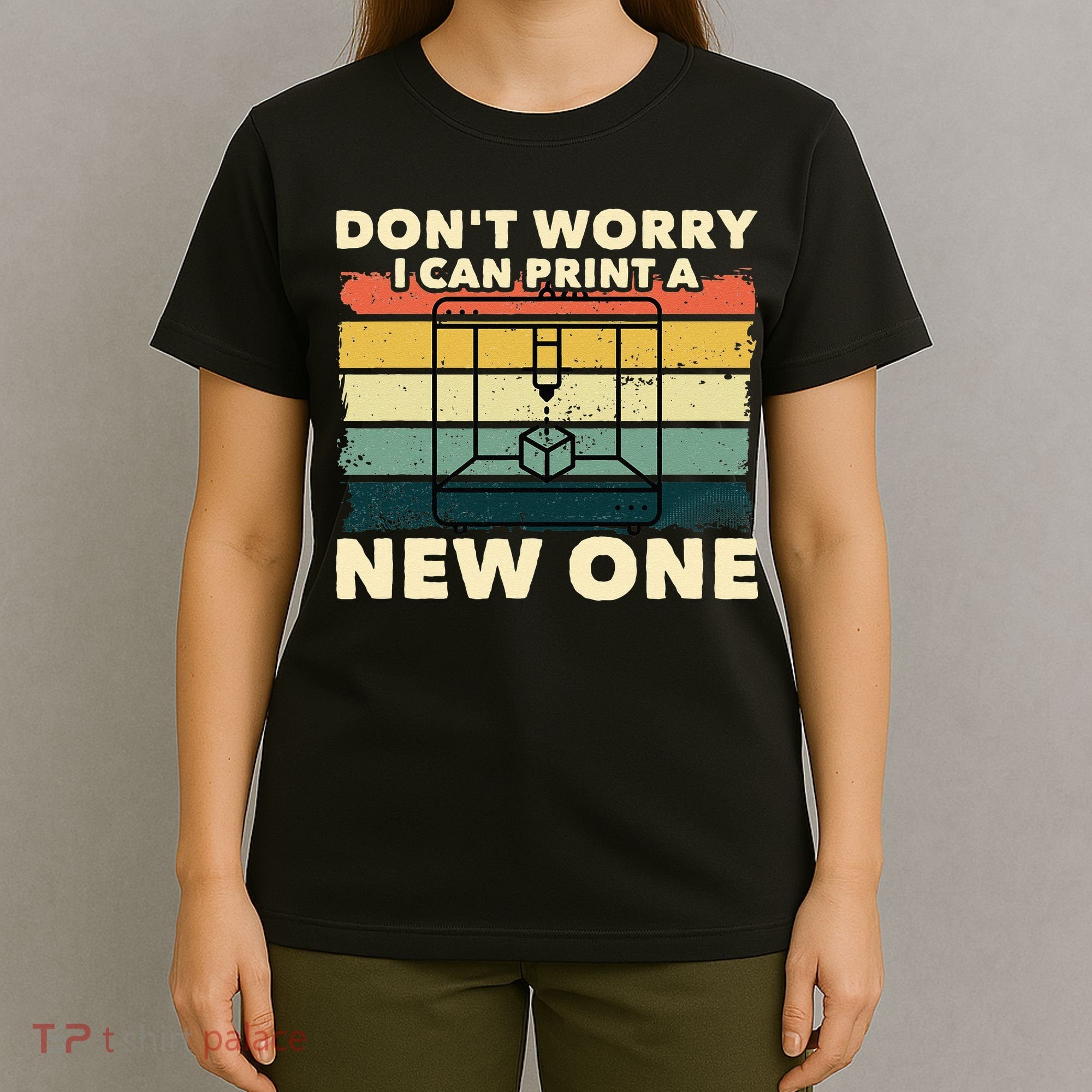 3D Printing Gift Printer Geek Journalist Typographer T-Shirt