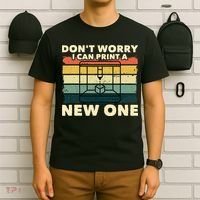 3D Printing Gift Printer Geek Journalist Typographer T-Shirt thumb 6