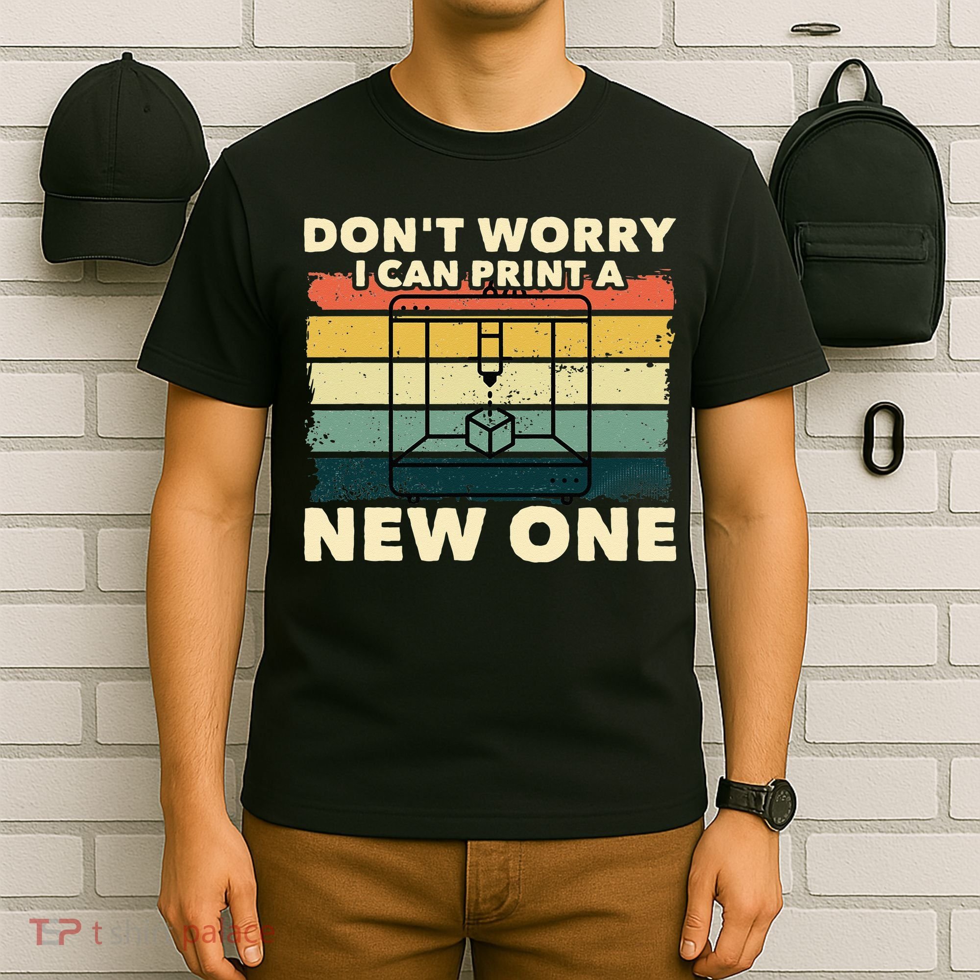 3D Printing Gift Printer Geek Journalist Typographer T-Shirt