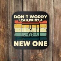 3D Printing Gift Printer Geek Journalist Typographer Coaster thumb 0