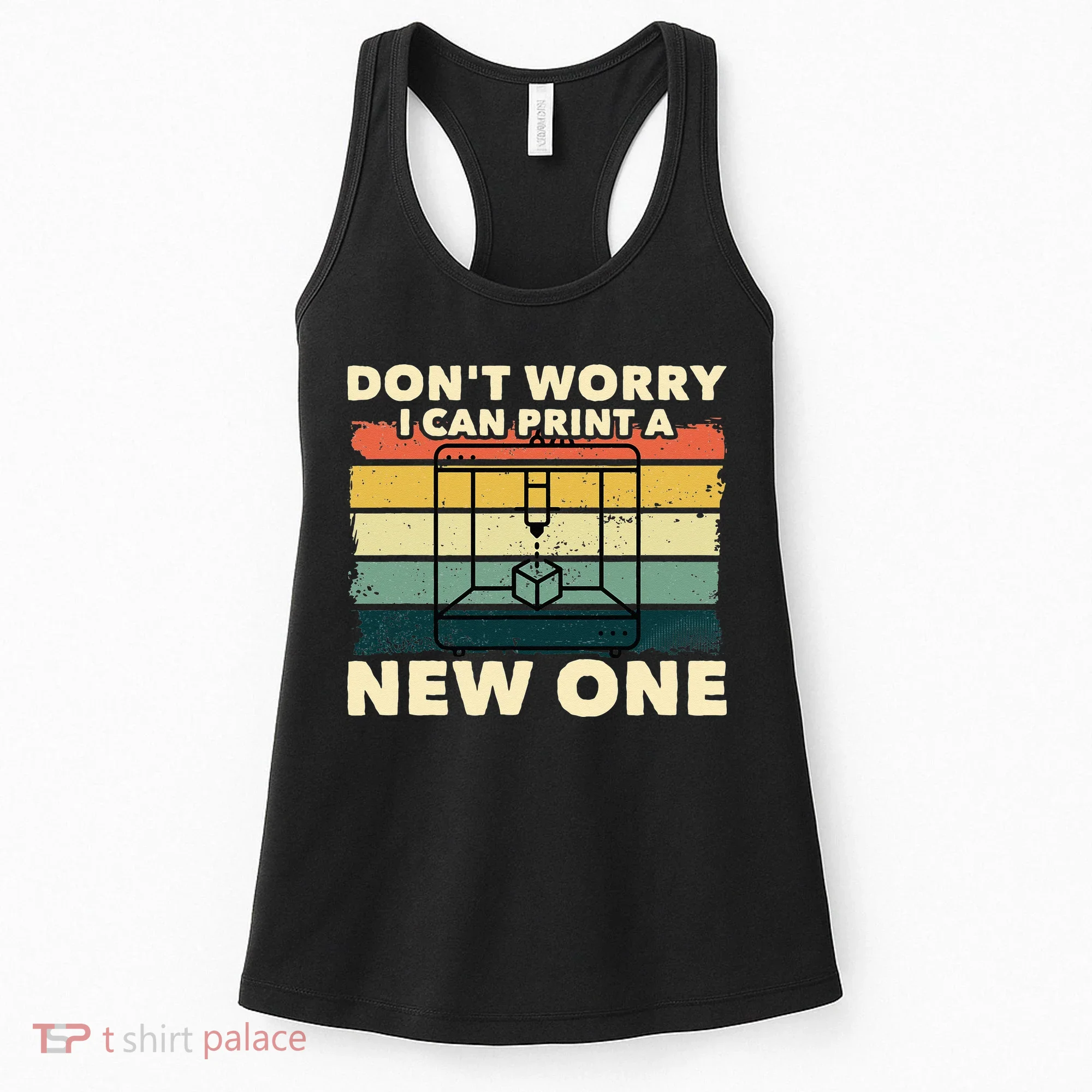 3D Printing Gift Printer Geek Journalist Typographer Women's Tank Top