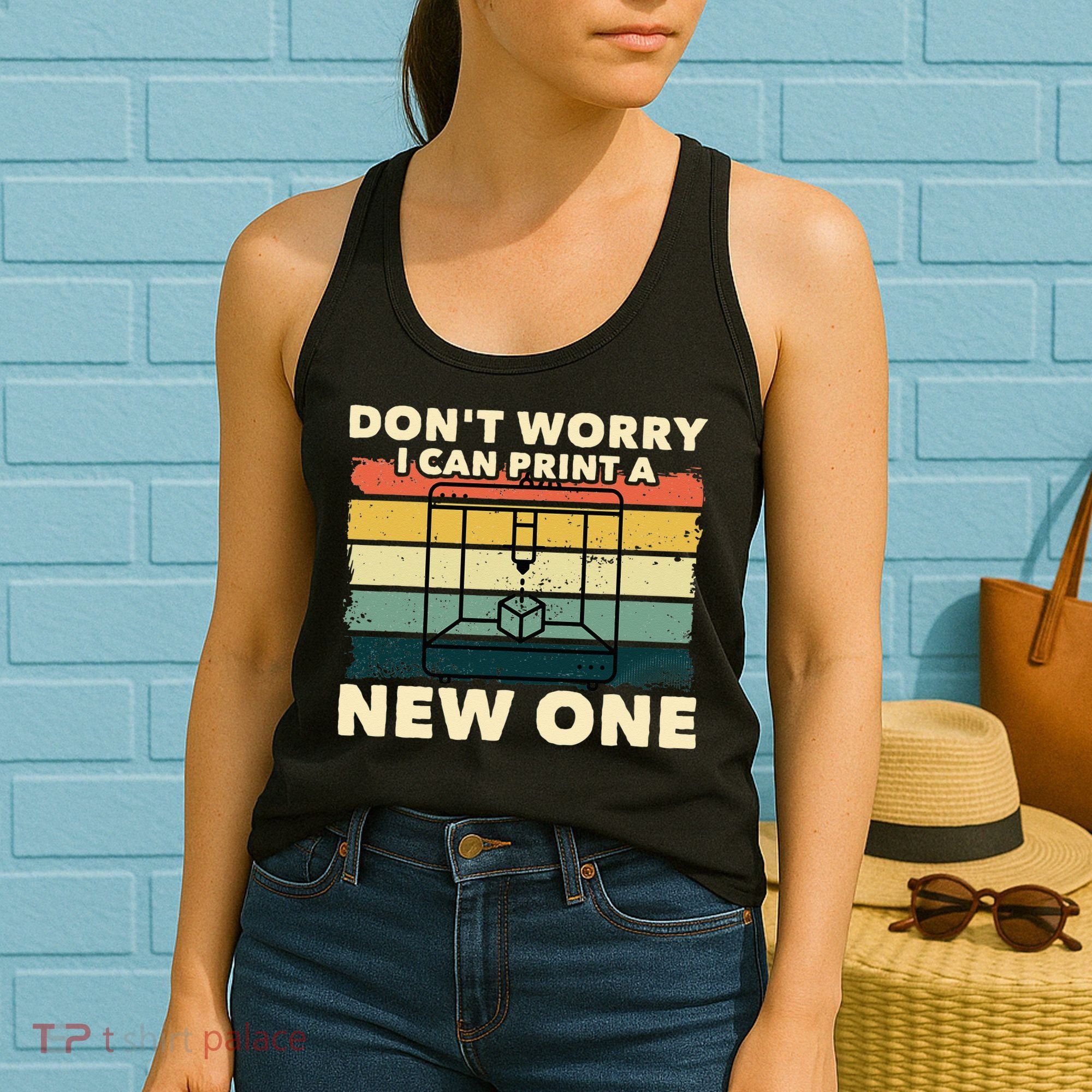 3D Printing Gift Printer Geek Journalist Typographer Women's Tank Top