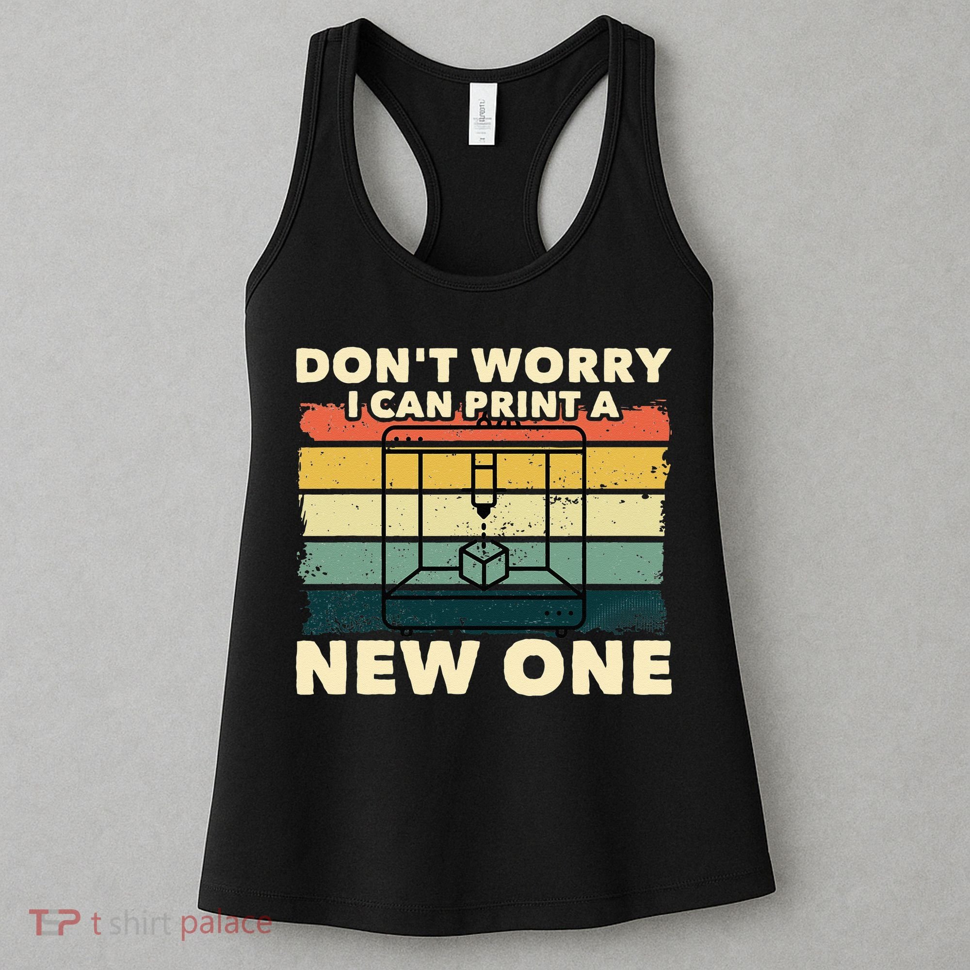 3D Printing Gift Printer Geek Journalist Typographer Women's Tank Top