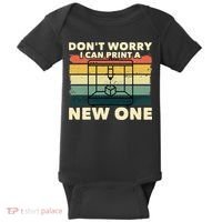 3D Printing Gift Printer Geek Journalist Typographer Baby Bodysuit thumb 0