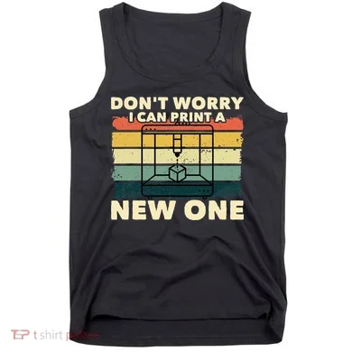 3D Printing Gift Printer Geek Journalist Typographer Tank Top