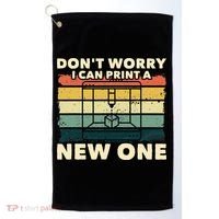 3D Printing Gift Printer Geek Journalist Typographer Golf Towel thumb 0