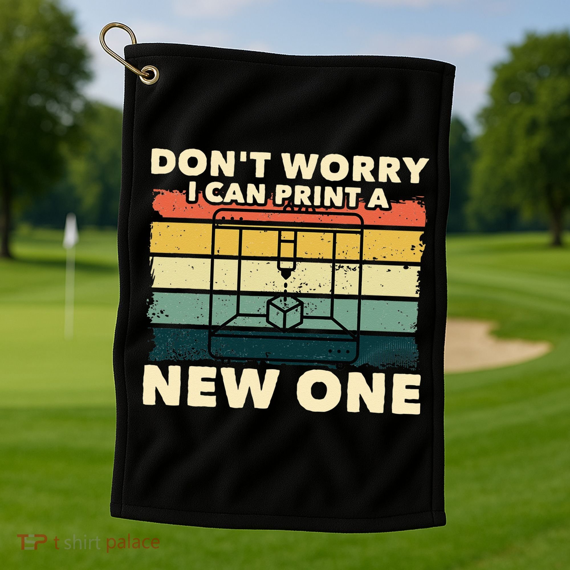 3D Printing Gift Printer Geek Journalist Typographer Golf Towel