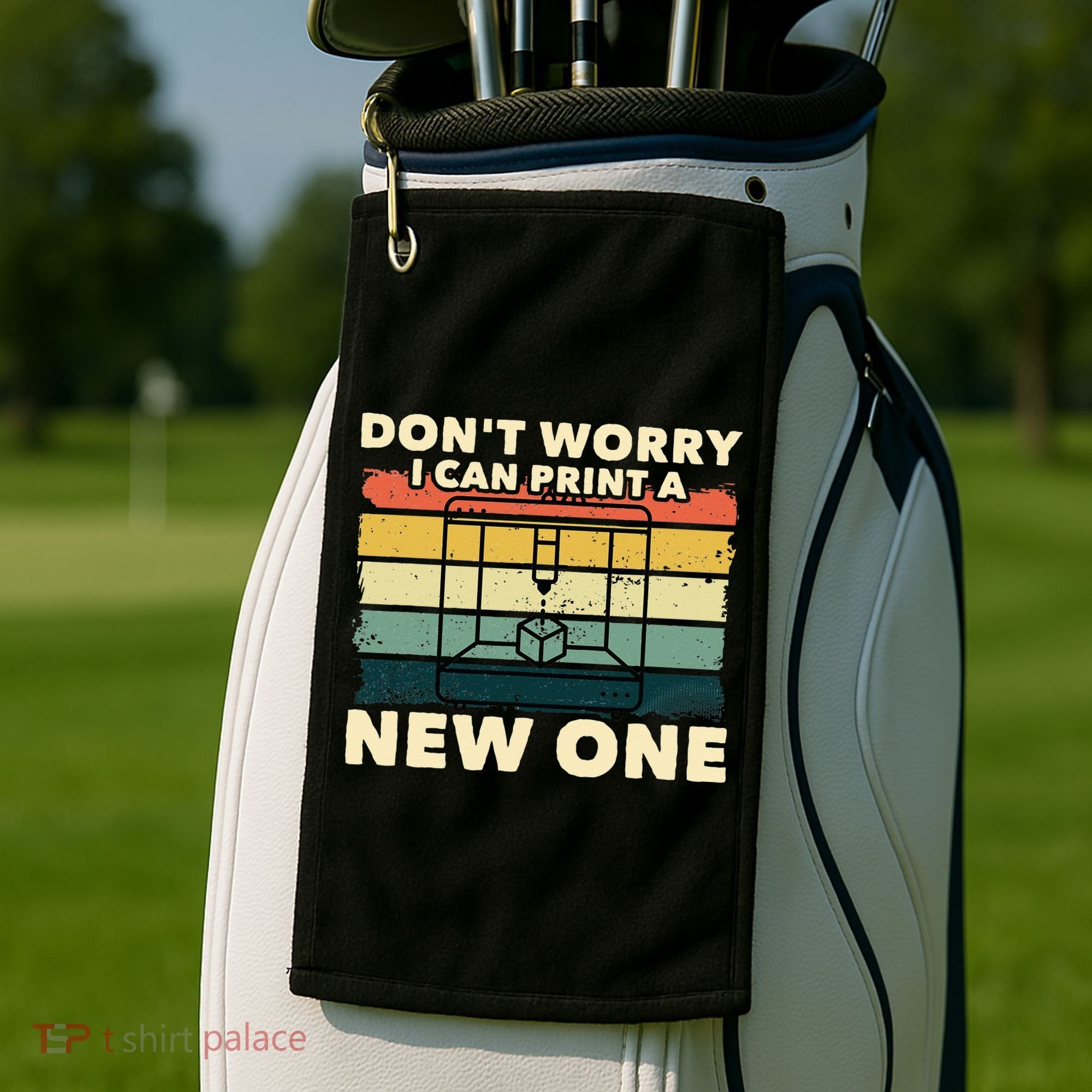 3D Printing Gift Printer Geek Journalist Typographer Golf Towel