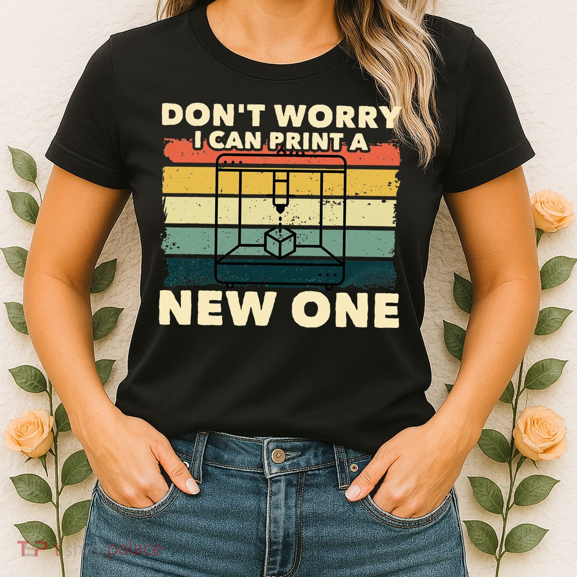 3D Printing Gift Printer Geek Journalist Typographer Women's T-Shirt