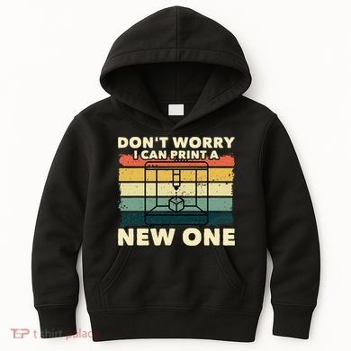 3D Printing Gift Printer Geek Journalist Typographer Kids Hoodie