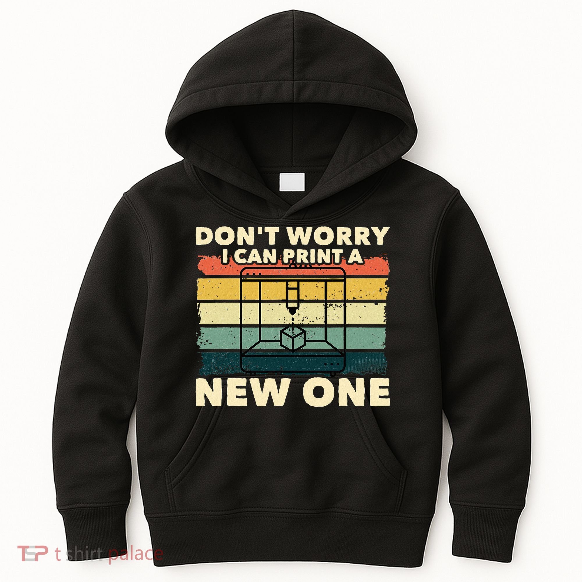 3D Printing Gift Printer Geek Journalist Typographer Kids Hoodie