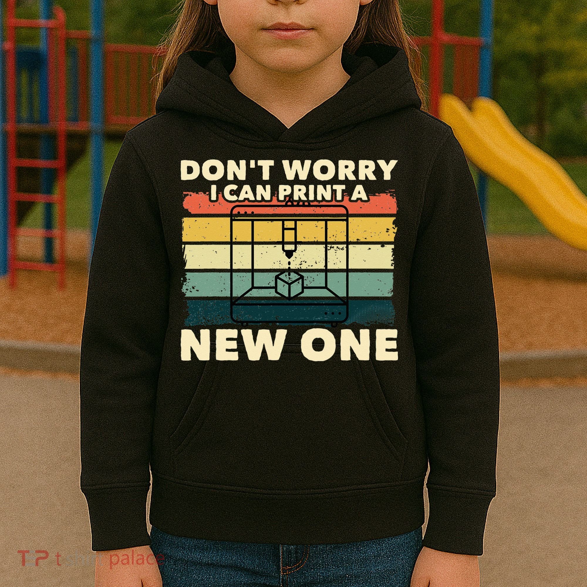 3D Printing Gift Printer Geek Journalist Typographer Kids Hoodie