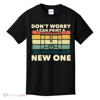 3D Printing Gift Printer Geek Journalist Typographer Kids T-Shirt