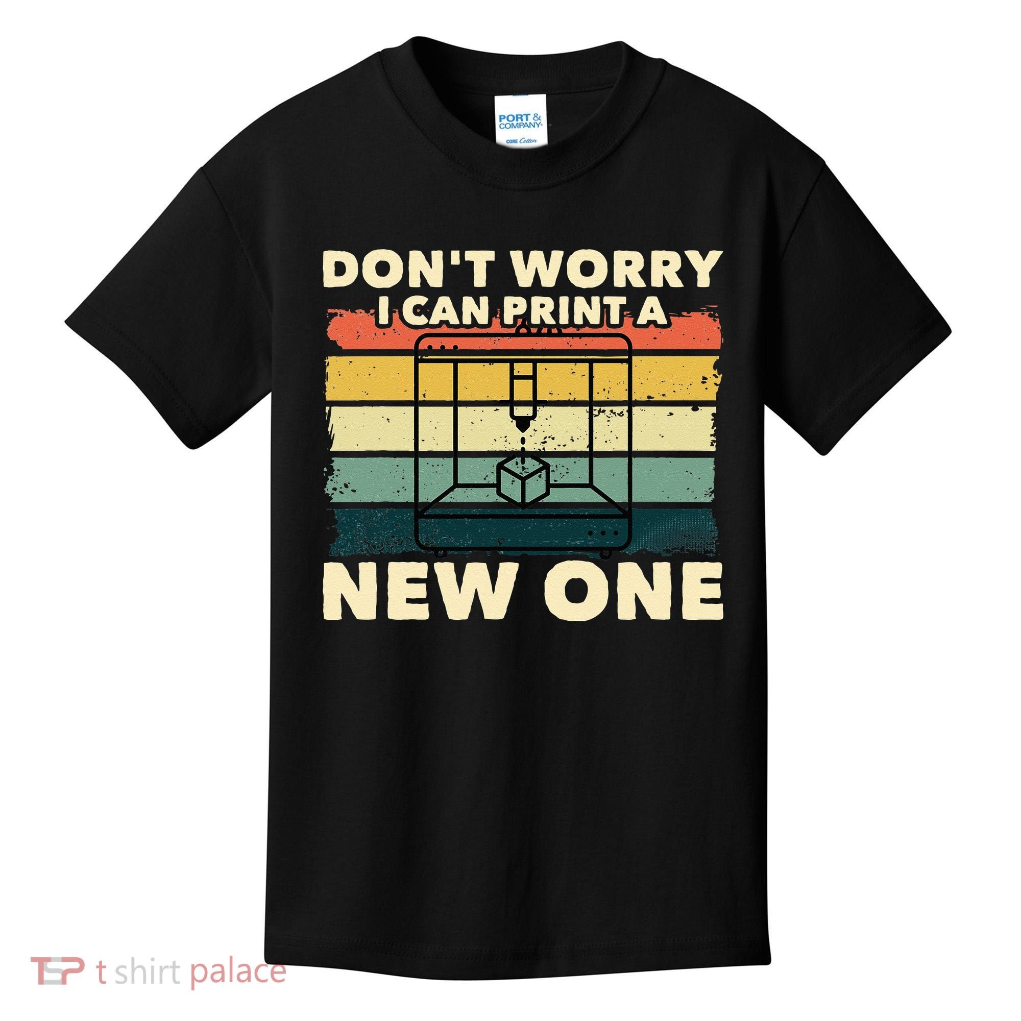 3D Printing Gift Printer Geek Journalist Typographer Kids T-Shirt