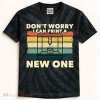3D Printing Gift Printer Geek Journalist Typographer Kids Tie-Dye T-Shirt thumb 0