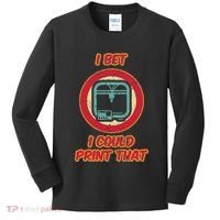 3d Printing Icon G28 Cnc Maker 3d Scan 3d Printer Kids Long Sleeve Shirt thumb 0