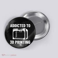 3D Printer Tee idea for Geeks 3D Printing Button thumb 0