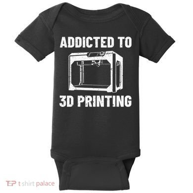 3D Printer Tee idea for Geeks 3D Printing Baby Bodysuit