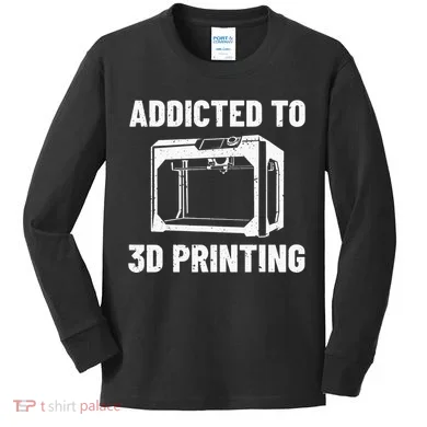 3D Printer Tee idea for Geeks 3D Printing Kids Long Sleeve Shirt
