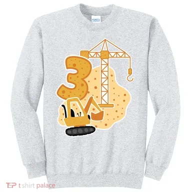3rd Birthday Construction Sweatshirt