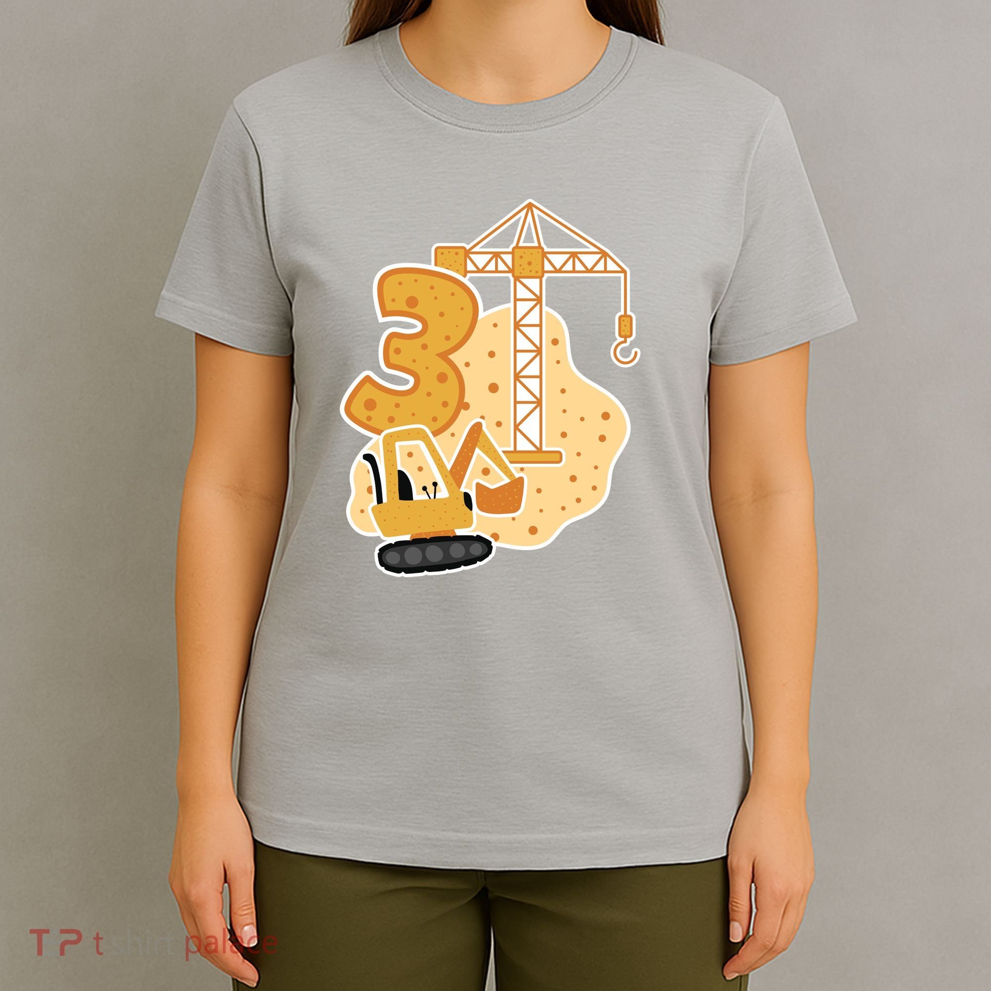 3rd Birthday Construction T-Shirt