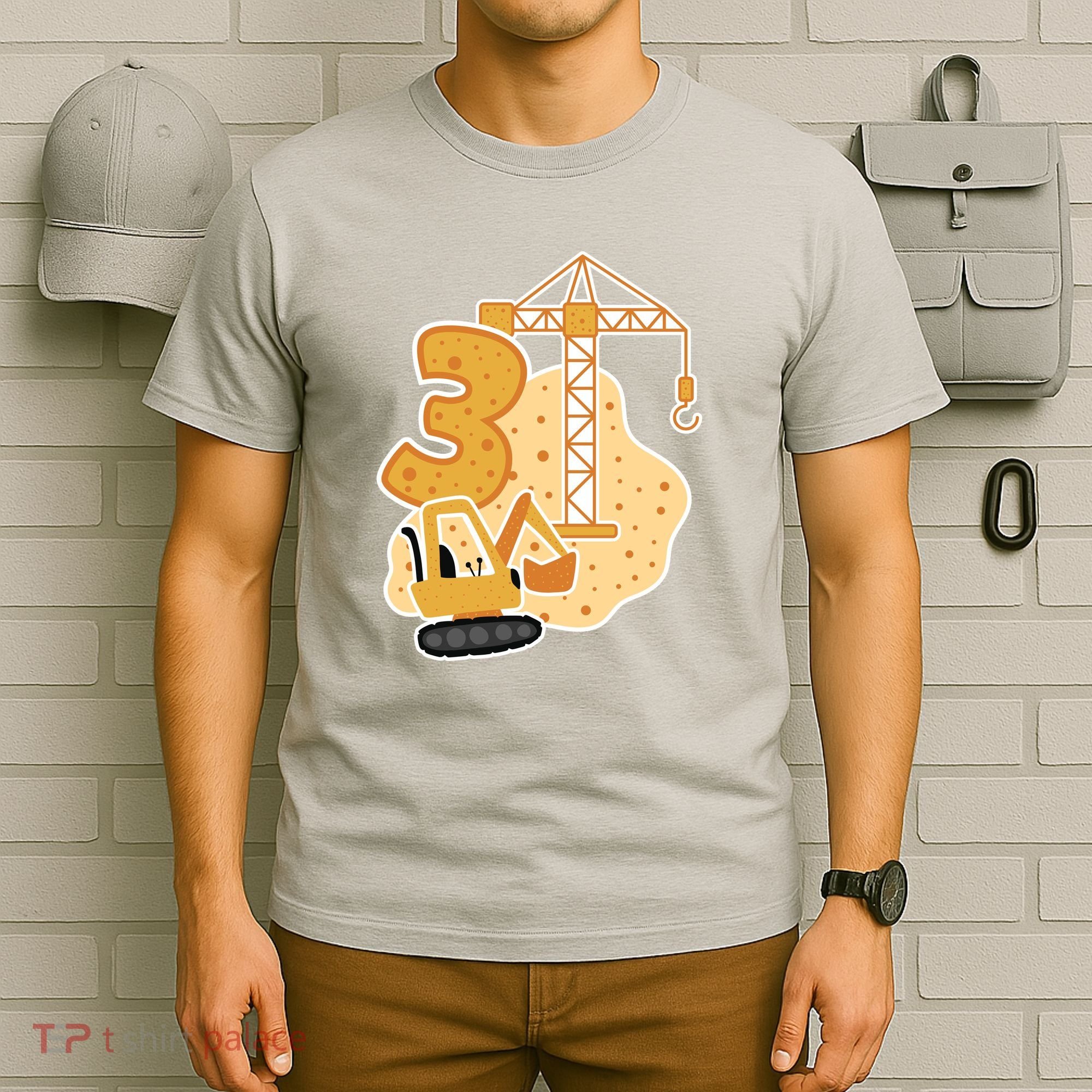 3rd Birthday Construction T-Shirt
