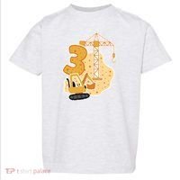 3rd Birthday Construction Toddler T-Shirt thumb 0
