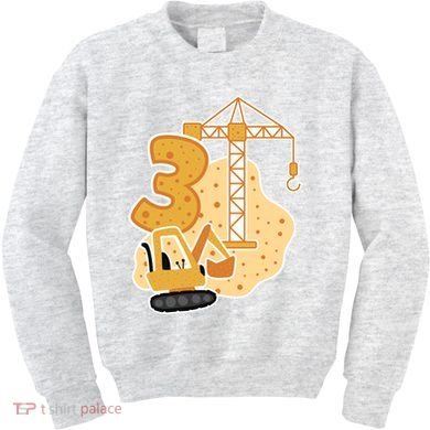 3rd Birthday Construction Kids Sweatshirt