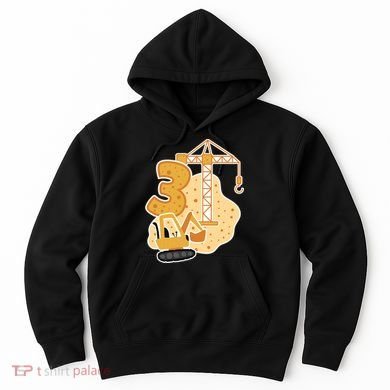 3rd Birthday Construction Hoodie