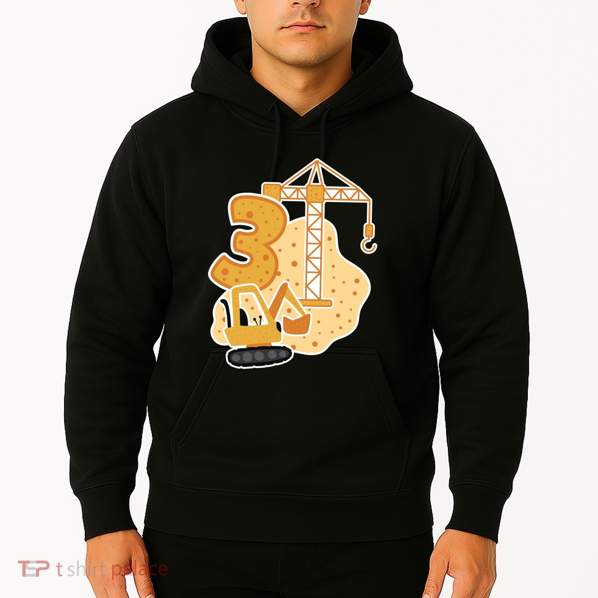 3rd Birthday Construction Hoodie