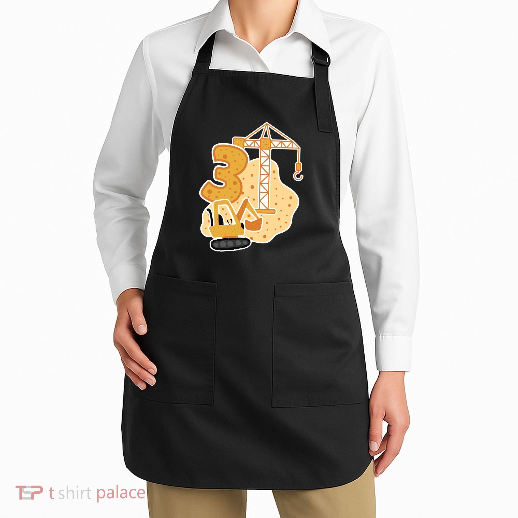 3rd Birthday Construction Apron