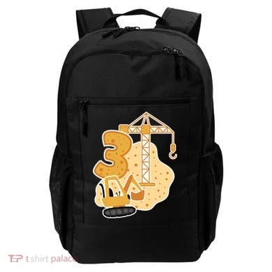 3rd Birthday Construction Backpack