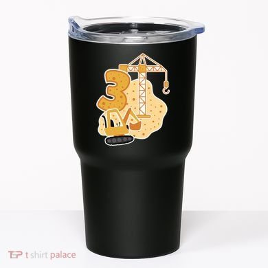 3rd Birthday Construction Tumbler
