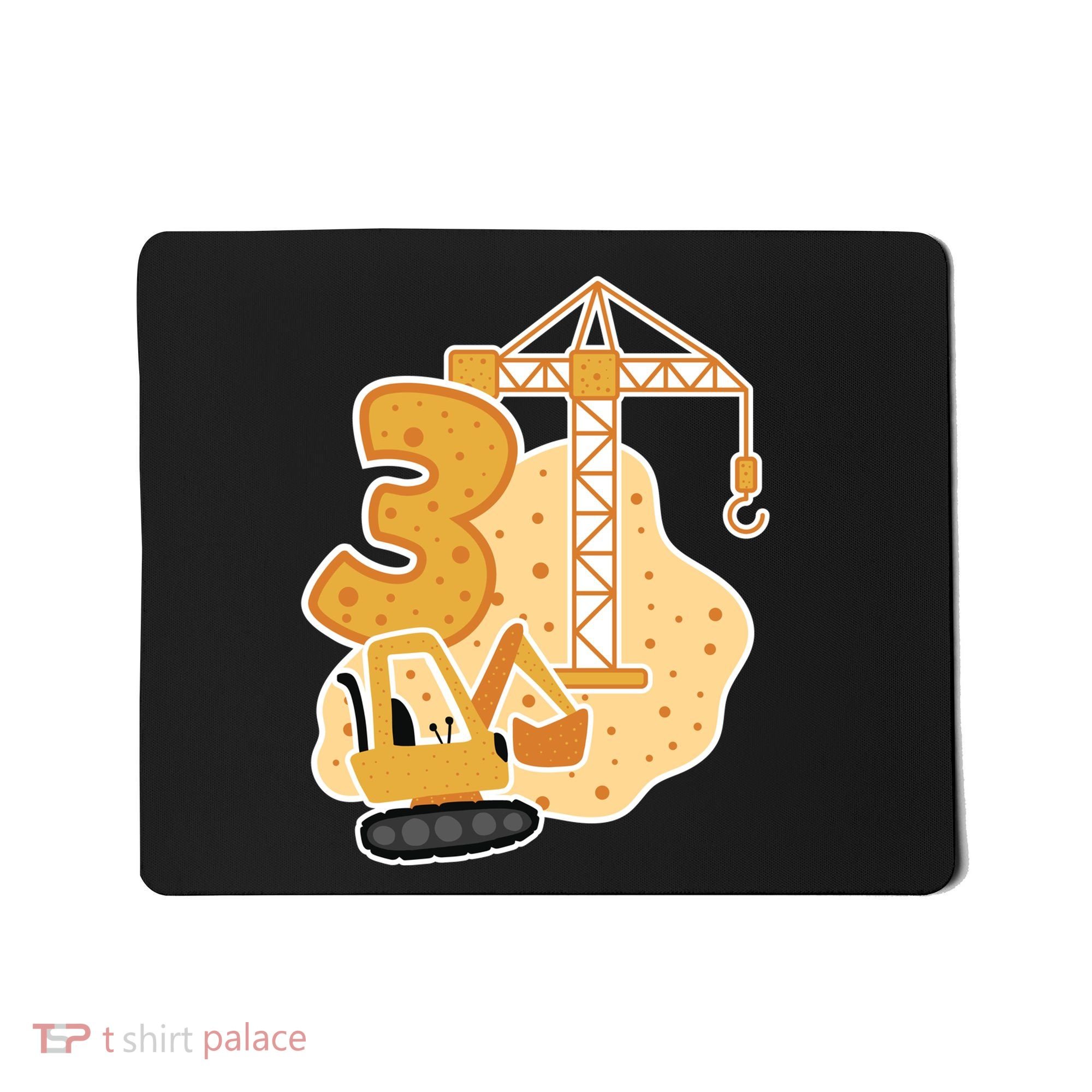 3rd Birthday Construction Mousepad