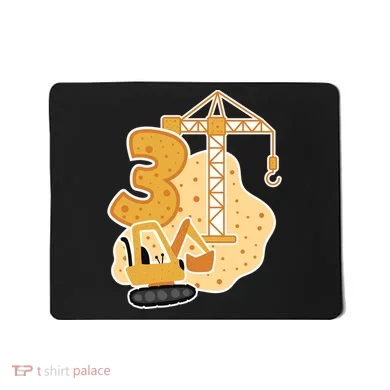 3rd Birthday Construction Mousepad